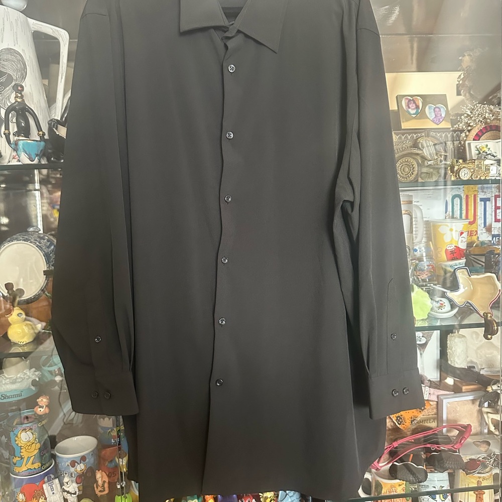 Haggar Classic Black Dress Shirt